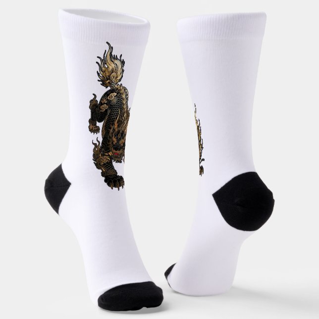 Tiger Dragon Socks (Angled)