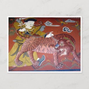 tiger dzong red postcard