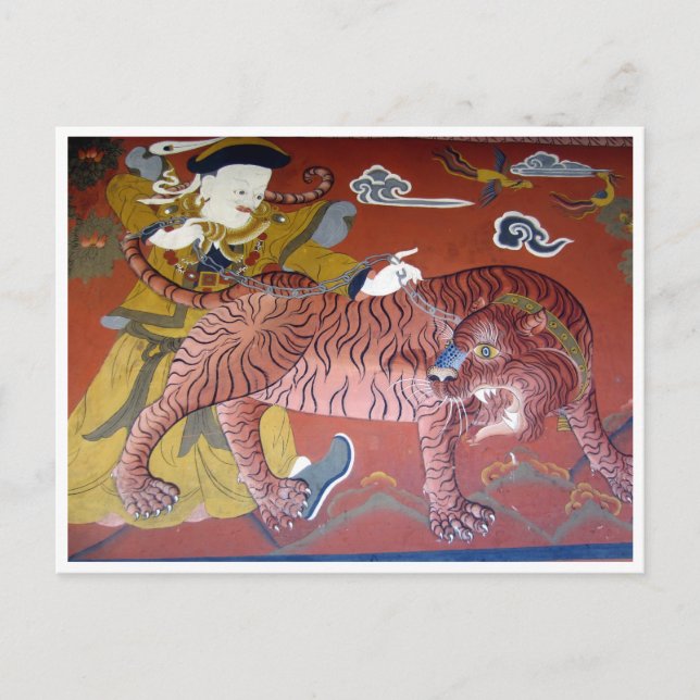 tiger dzong red postcard (Front)