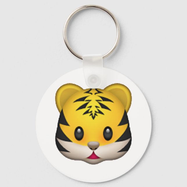 Tiger - Emoji Key Ring (Front)