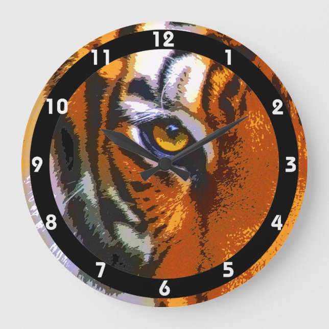 TIGER EYE LARGE CLOCK (Front)