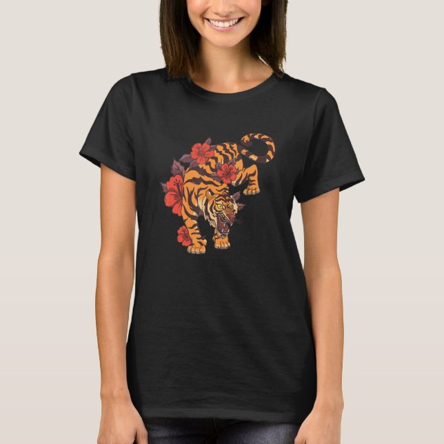 Tiger Eye Safari Zoo Wildlife Animal Zookeeper Cos T-Shirt (Front)