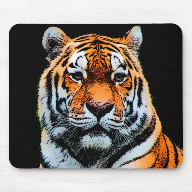 Tiger Eyes Inspirational Mouse Mat (Front)
