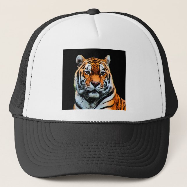 Tiger Eyes Inspirational Trucker Hat (Front)