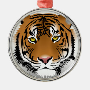 Tiger Eyes Metal Tree Decoration