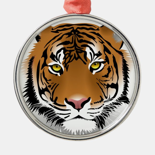 Tiger Eyes Metal Tree Decoration (Front)