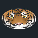 Tiger Eyes Oval Sticker<br><div class="desc">Tiger Eyes. Designs on house hold products,  stationary,  and much more products, </div>