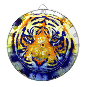 Tiger Eyes Pop Art Dartboard
