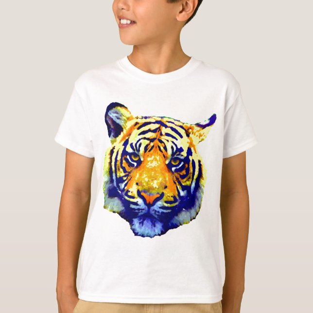 Tiger Eyes Pop Art T-Shirt (Front)