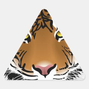 Tiger Eyes Triangle Sticker