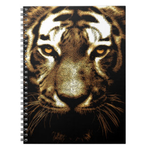 Tiger Eyes Wild Animal Art Photos Notebook