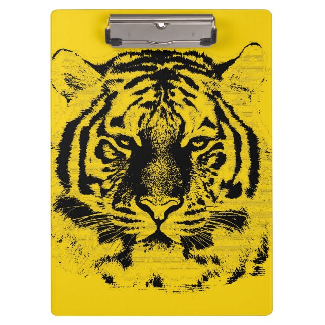Tiger Face #4 Clipboard (Front)