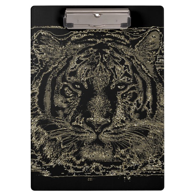 Tiger Face #5 Clipboard (Front)