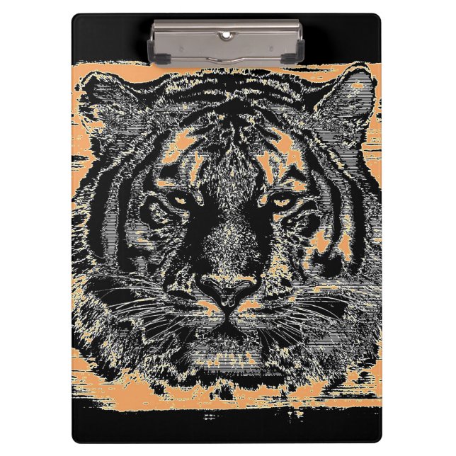 Tiger Face #6 Clipboard (Front)