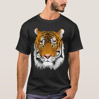 Tiger Face Animal Lover Funny Tigers Zoo KIds Boys T-Shirt