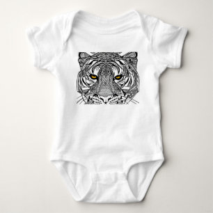 Tiger Face Baby Bodysuit