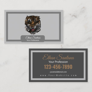 Tiger Face Business Card