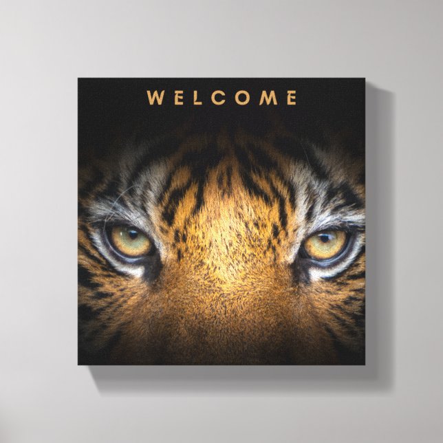 Tiger face canvas  print (Front)