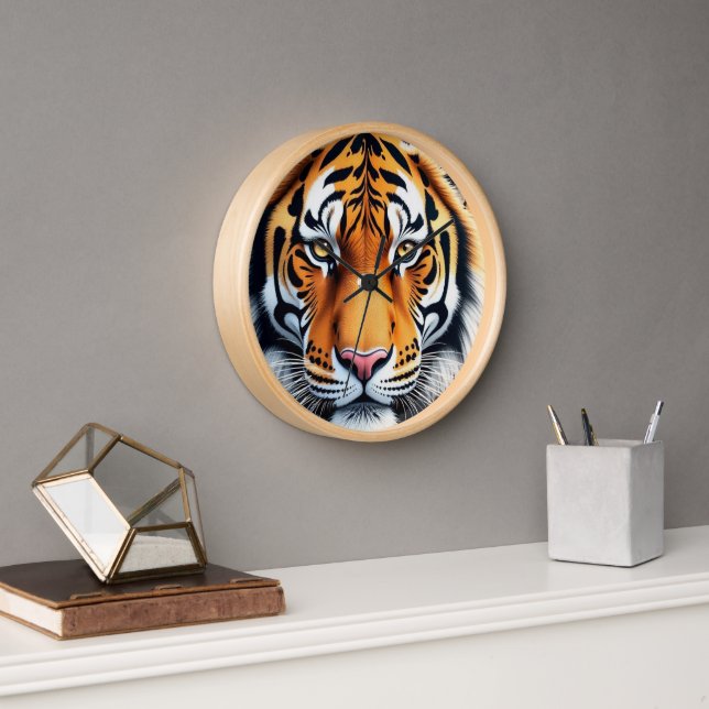 Tiger Face Clcok Clock (Office)