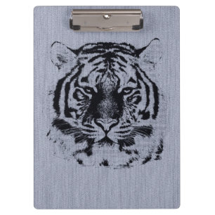Tiger Face Clipboard