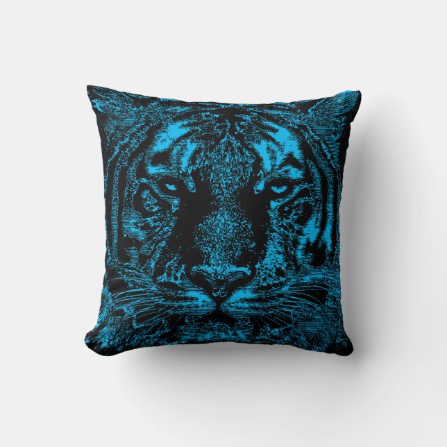 Tiger Face Close-up Cushion (Front)