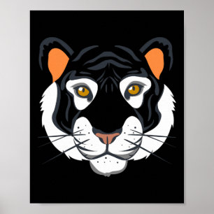 Tiger Face Costume Halloween Pretend I'm A Tiger F Poster