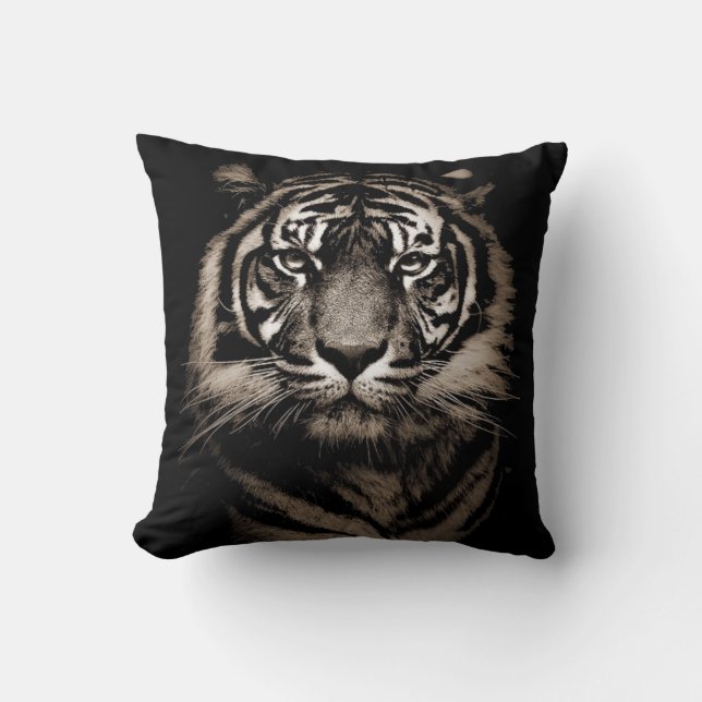 Tiger face cushion (Front)