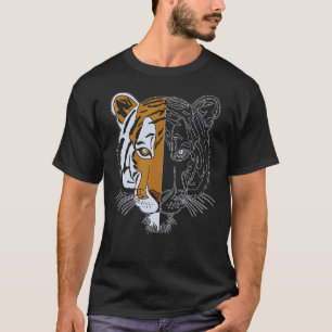 Tiger Face Head Big Cats Print Predator Animal Imp T-Shirt