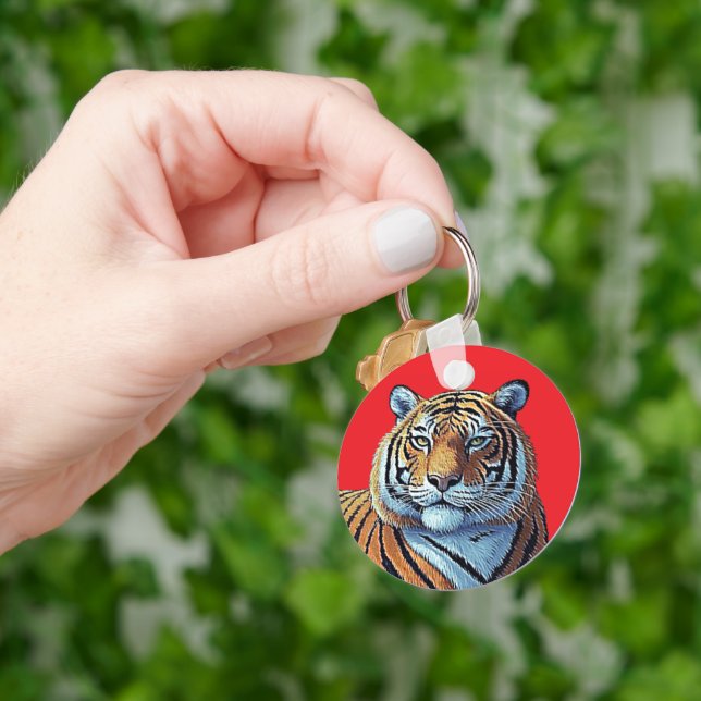 TIGER FACE KEY RING (Hand)