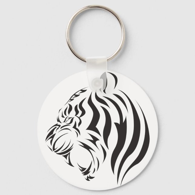 Tiger Face Key Ring (Front)