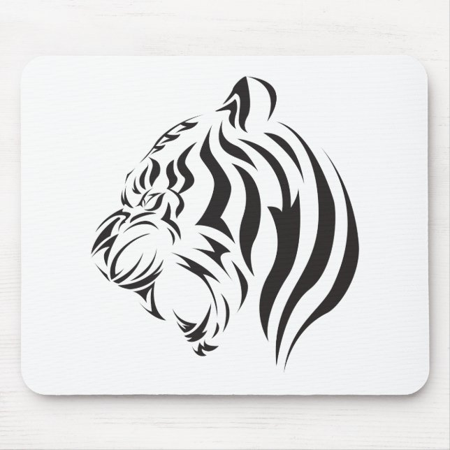 Tiger Face Mouse Mat (Front)