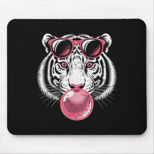 Tiger Face Nk Sungles Jungle Vibes Animal Lover Gi Mouse Mat