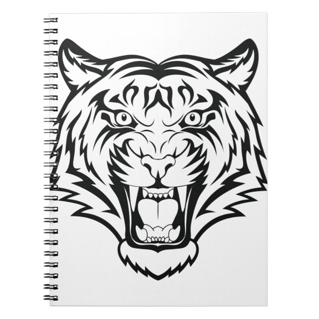Tiger Face Notebook (Front)