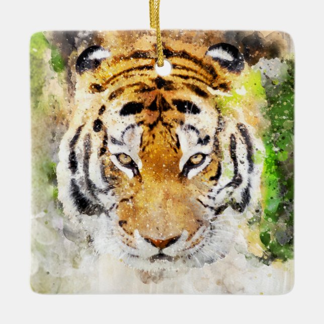 tiger face ornament (Front)