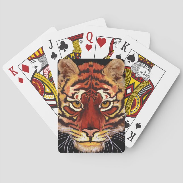 Tiger Face Playing Cards (Back)