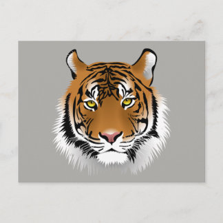 Tiger face postcard