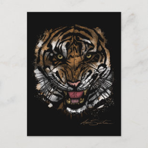 Tiger Face (Signature Design) Postcard