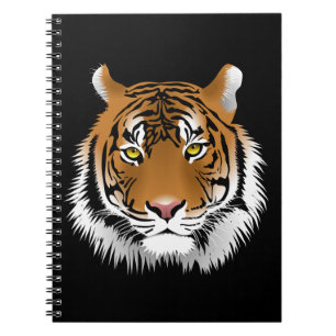 Tiger Face Spiral Photo Notebook