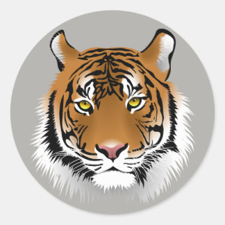 Tiger face stickers