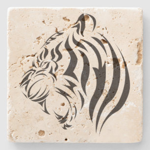 Tiger Face Stone Coaster