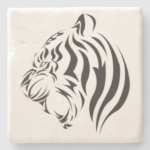 Tiger Face Stone Coaster