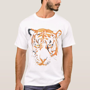 Tiger Face T-Shirt –Fierce Wild Animal Graphic Tee