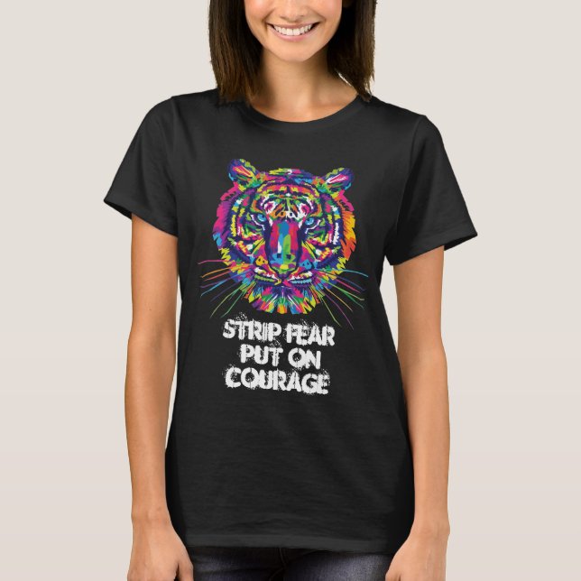 tiger face t shirt women's (Front)
