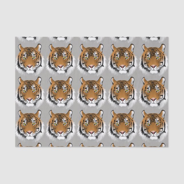 Tiger face tissue paper (Front)