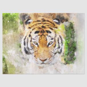 tiger face tissue paper