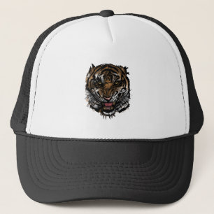 Tiger Face Trucker Hat