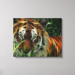 Tiger Face  Wrapped Canvas