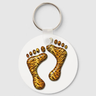 Tiger Feet Key Ring