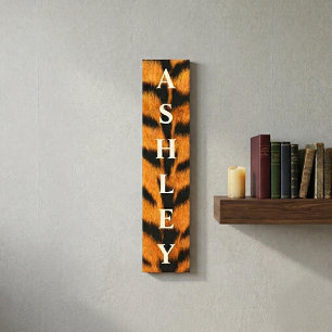 Tiger First/Family/Last Name Canvas Print