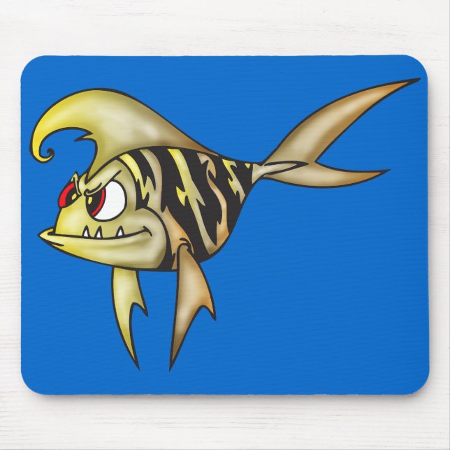 Tiger Fish Mouse Mat (Front)